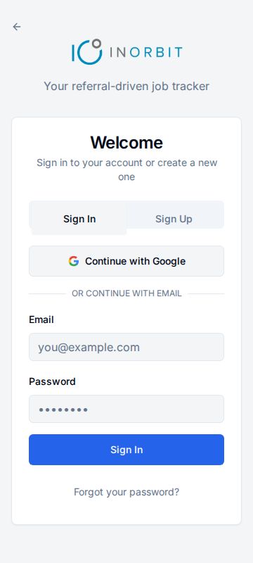 auth — mobile screen
